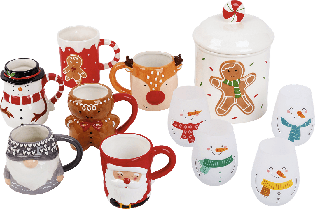 Assortiment de mugs, gobelets et pots