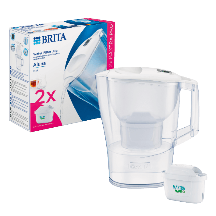 Carafe filtrante Aluna + 2 recharges Maxtra Pro