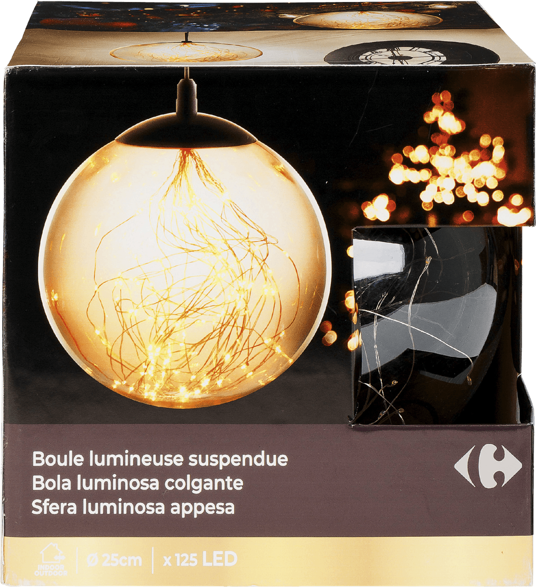 Boule lumineuse à suspendre